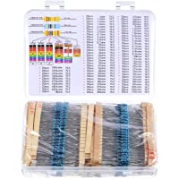 Kit de 1460 Piezas de Resistores 73 Valores 1%- 1 Ohm 1 M Ohm 1-4 W Resistores de Película de Metal para DIY y…